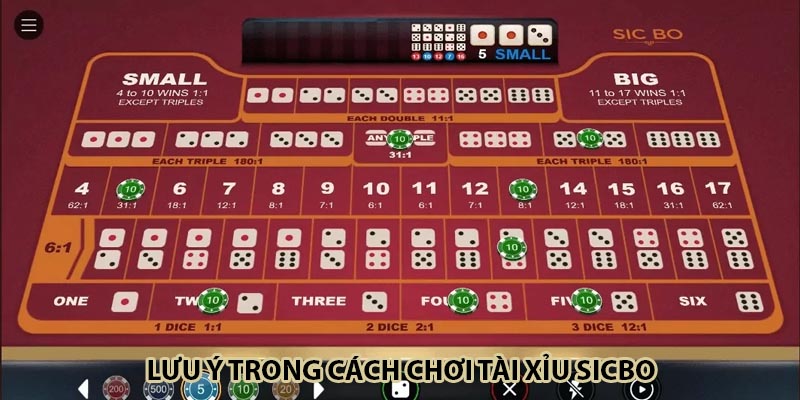 Những lưu ý cần thiết khi chơi tài xỉu sicbo TG88